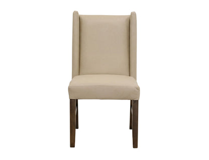Silver - 39.5'' Upholstered Chair (Set of 2) - Ivory / Brown