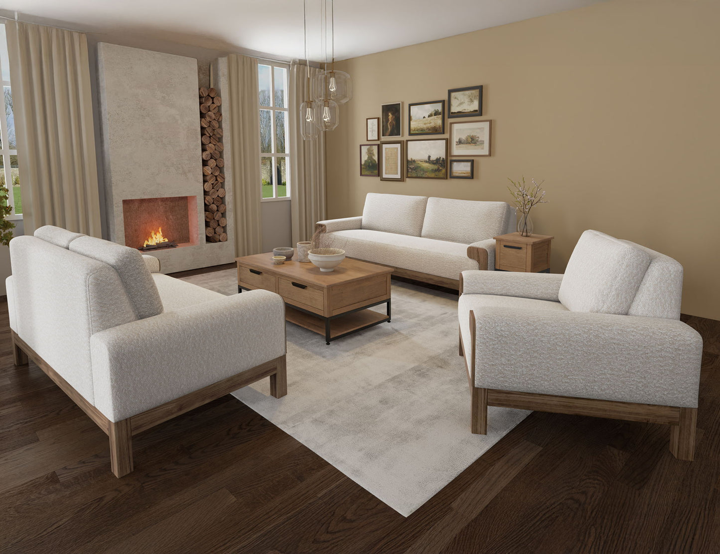 Sedona - Loveseat - Light Cream