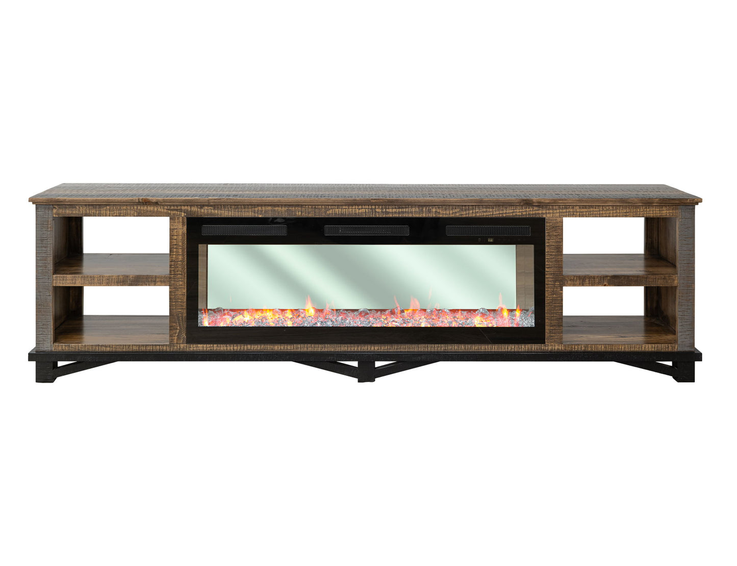 Loft - Electric Fireplace - Two Tone Gray / Brown
