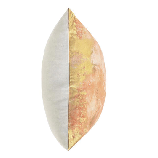 Radiant Oasis - 22" x 22" Onara Pillow - Burnt Orange / Gold