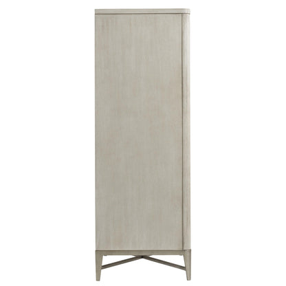 Maisie - Five Drawer Chest - Pearl Silver