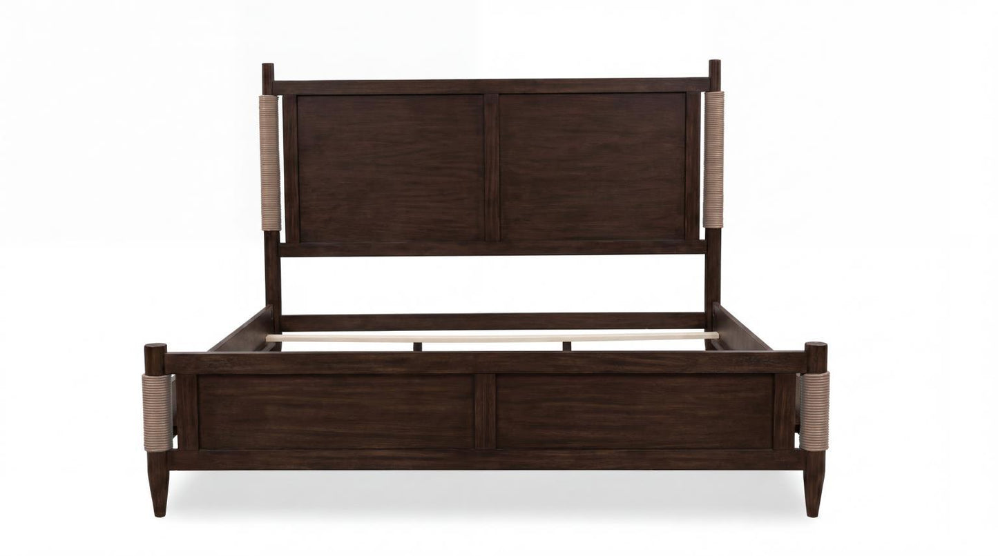 Reflections - King Low Post Headboard - Dark Roast