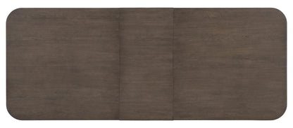 Lancia - Complete Double Pedestal Dining Table - Charred Oak