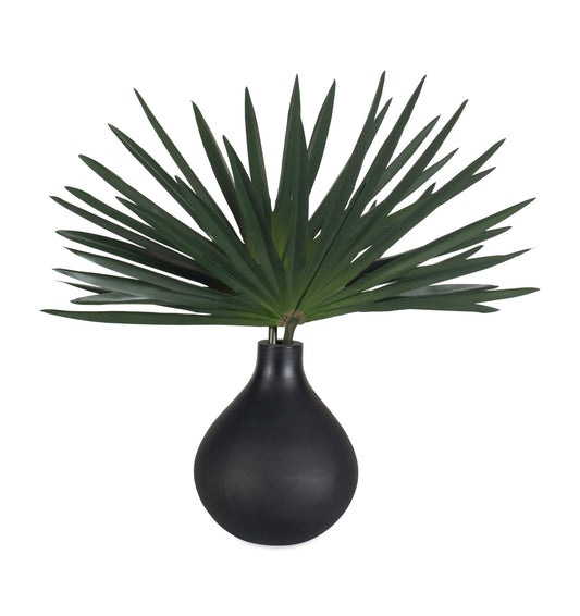 Axis Palm - Accent & Vase - Black / Green