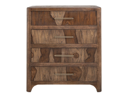 Praga - 4-Drawer Chest - Almond / Barrel Brown