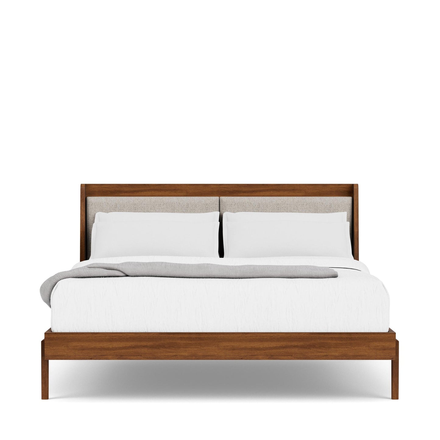 Elsie - King Platform Footboard and Rails - Dark Brown