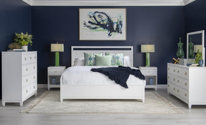 Summerland - King Panel Headboard - White