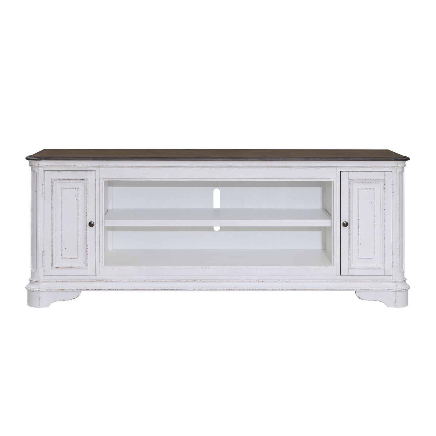 Fireplace TV Consoles - 82" Fireplace TV Console FTS - Brown