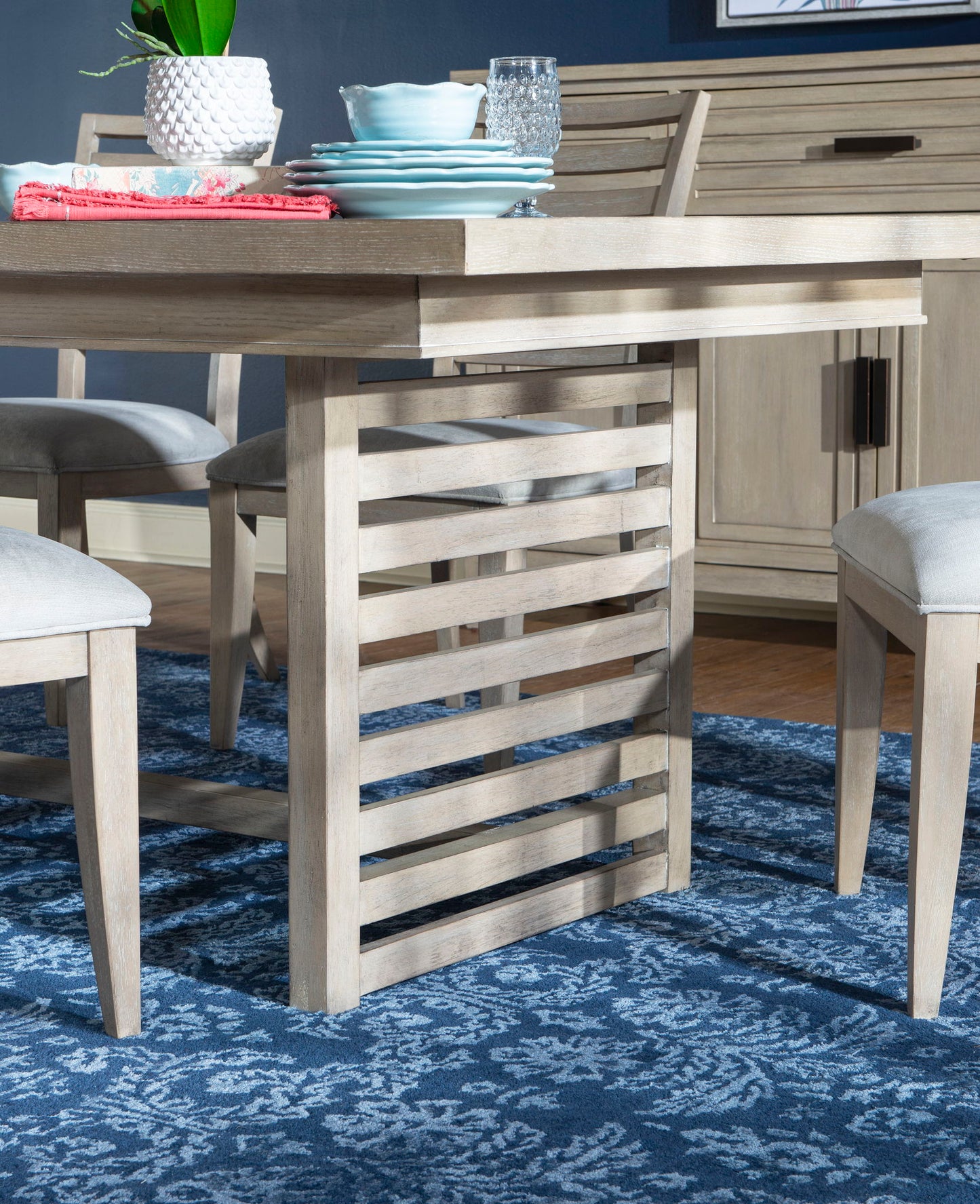 Edgewater - Trestle Table Base - Light Brown