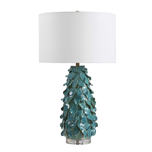 Mina - Table Lamp - Teal Blue
