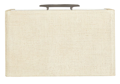 Cascade - 3-Drawer Nightstand - Beige / White