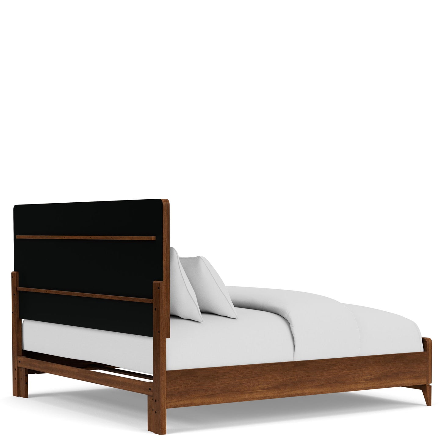 Elsie - Queen / King Poster Bed Rails - Dark Brown