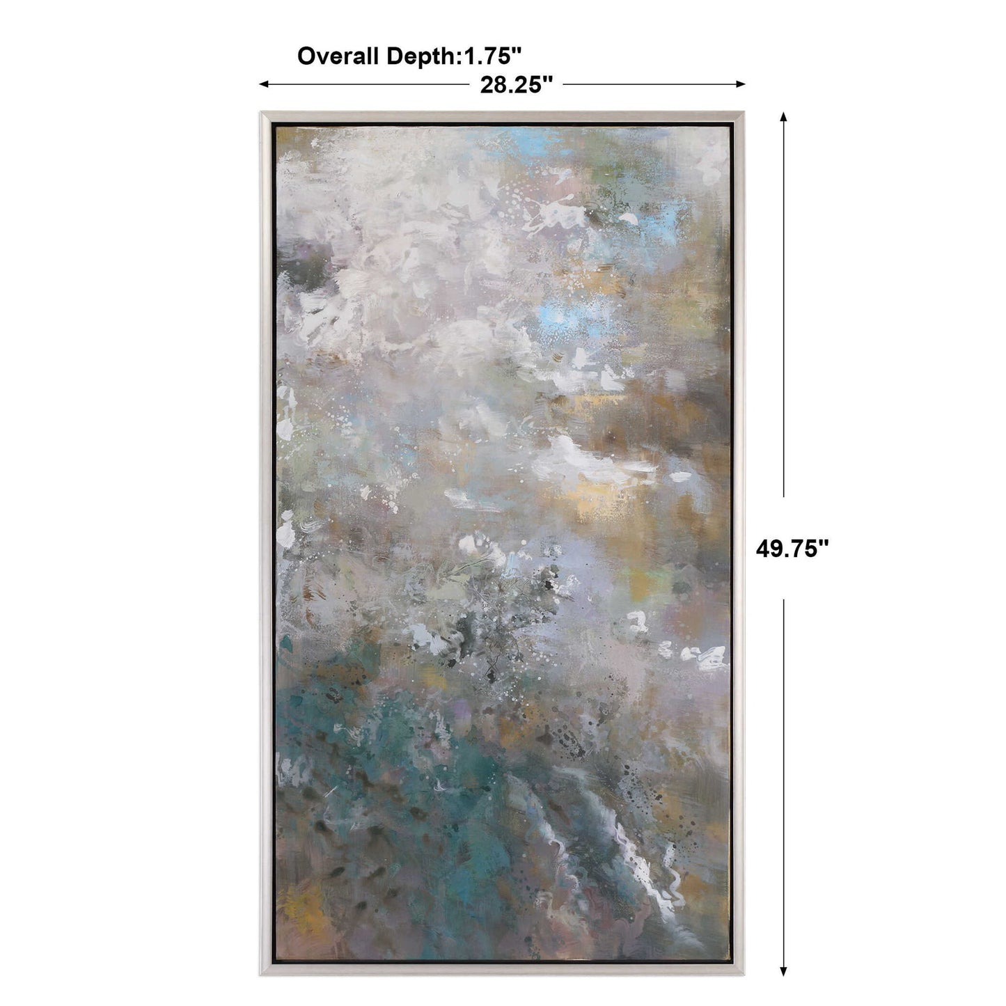 Roaring Thunder - Modern Art - Dark Gray