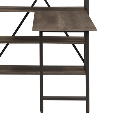 Tanners Creek - Desk Top and End Panel - Dark Gray