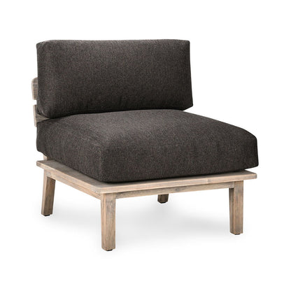 Podium - Outdoor Armless Chair - Dark Gray