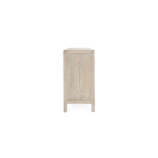 Sienna - Reclaimed Pine 4 Doors Cabinet - Beige