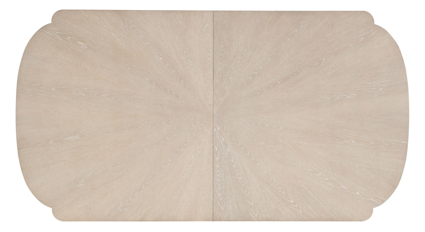 Nouveau Chic - Rectangle Dining Table With 1-22" Leaf - Light Brown