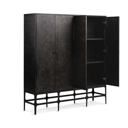 Amilio - Tall Cabinet - Rust Noir