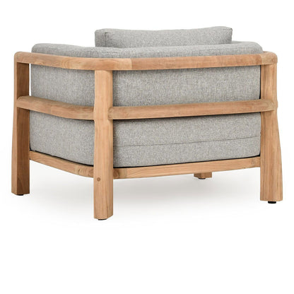 Aston - Outdoor Accent Chair - Natural / Gray