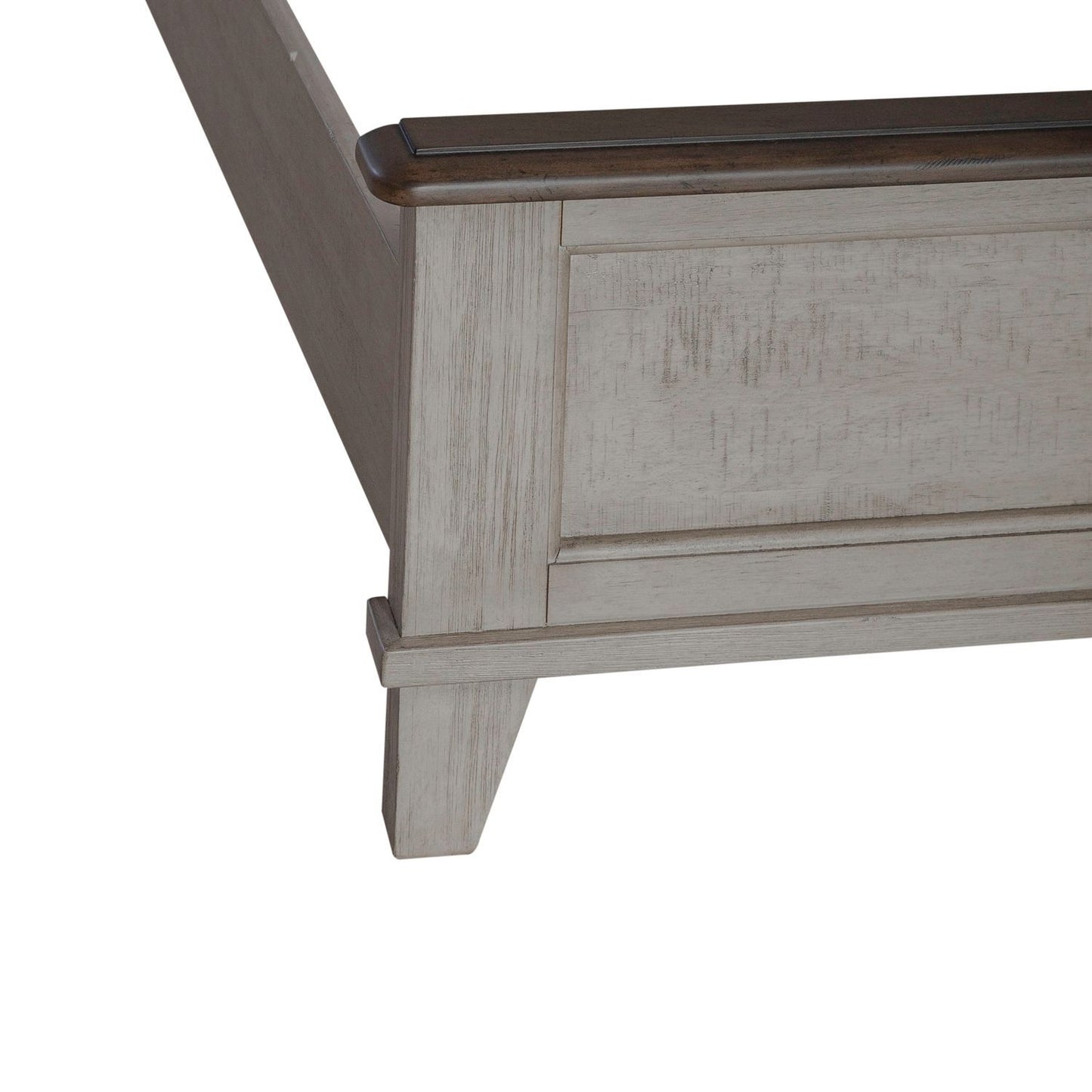 Ivy Hollow - Queen Panel Footboard - Weathered Linen / Dusty Taupe