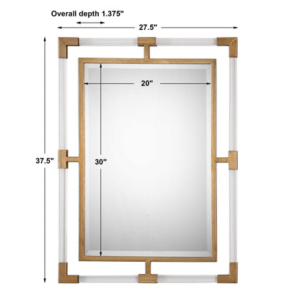 Balkan - Modern Wall Mirror - Gold