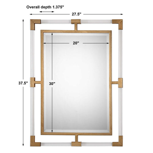 Balkan - Modern Wall Mirror - Gold