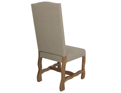 Marquez - Upholstered Chair With Tufted Back (Set of 2) - Two Tone Light Brown