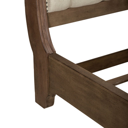 Americana Farmhouse - Sleigh Bed Rails - Light Brown