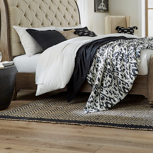 Americana Farmhouse - Sleigh Bed Rails - Light Brown