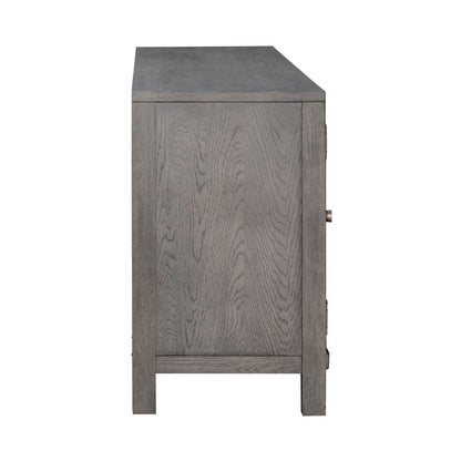 Fireplace TV Consoles - 406 78" Console With Fire FTS - Brown