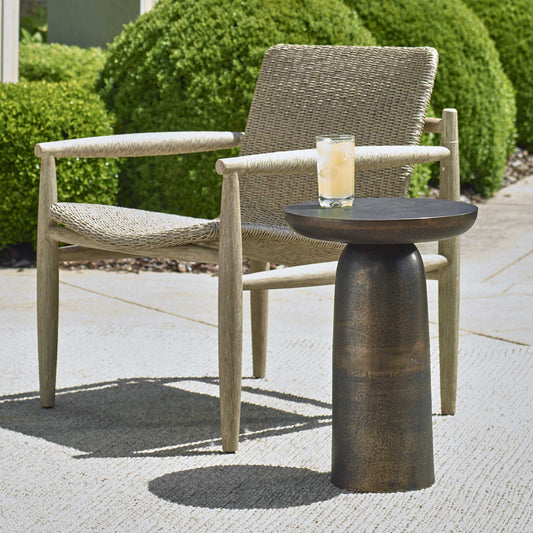 Joppa - Outdoor Accent Table - Dark Bronze