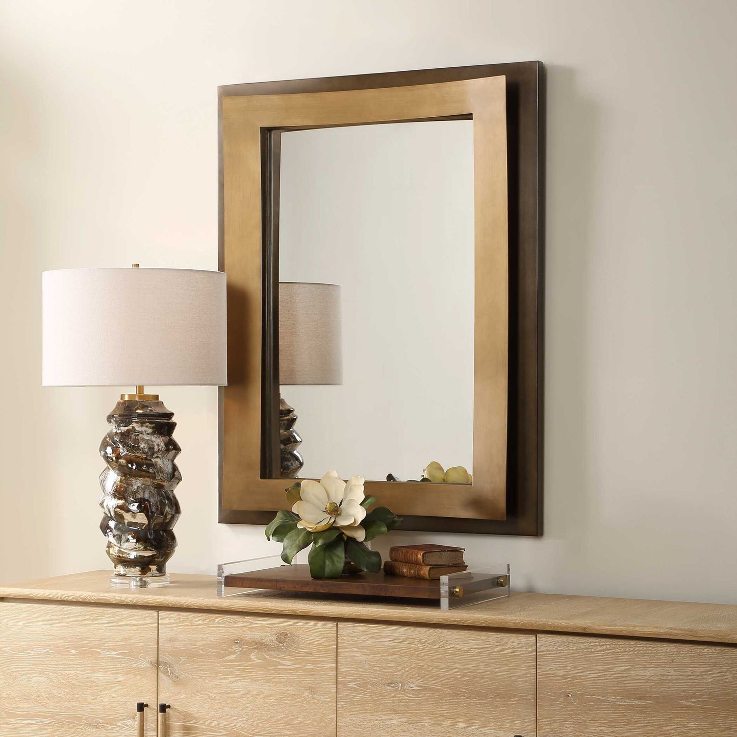 Around The Bend - Mirror - Golden Bronze