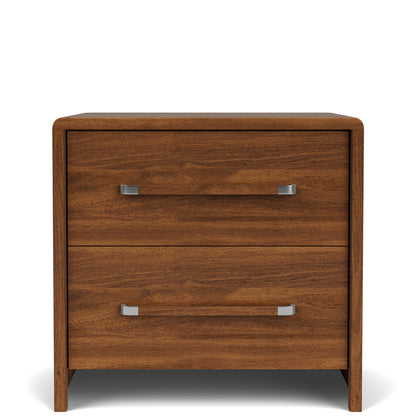 Elsie - 2 Drawer Nightstand - Dark Brown