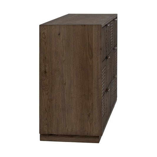 Santa - 6-Drawer Dresser - Toasted Brown