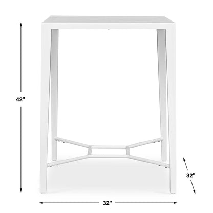 Montellano - Outdoor Bar Table - White