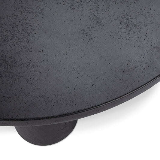 Anzio - 36" Outdoor Concrete Coffee Table - Black