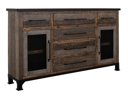 Antique - Buffet - Gray / Brown