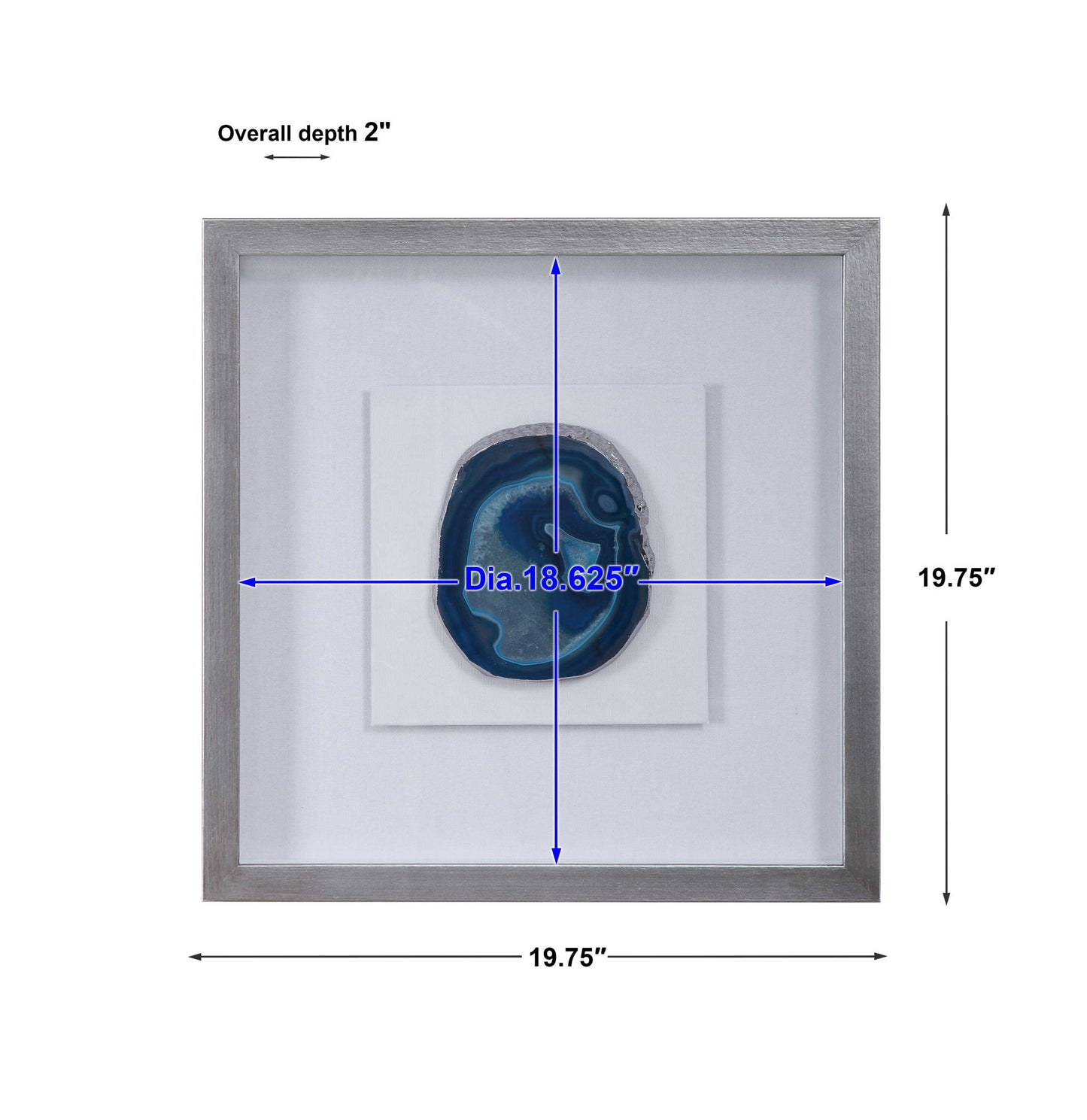 Kalia - Stone Shadow Box - Blue