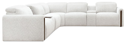 MS - Anaheim Seven-Piece Power Sectional - White