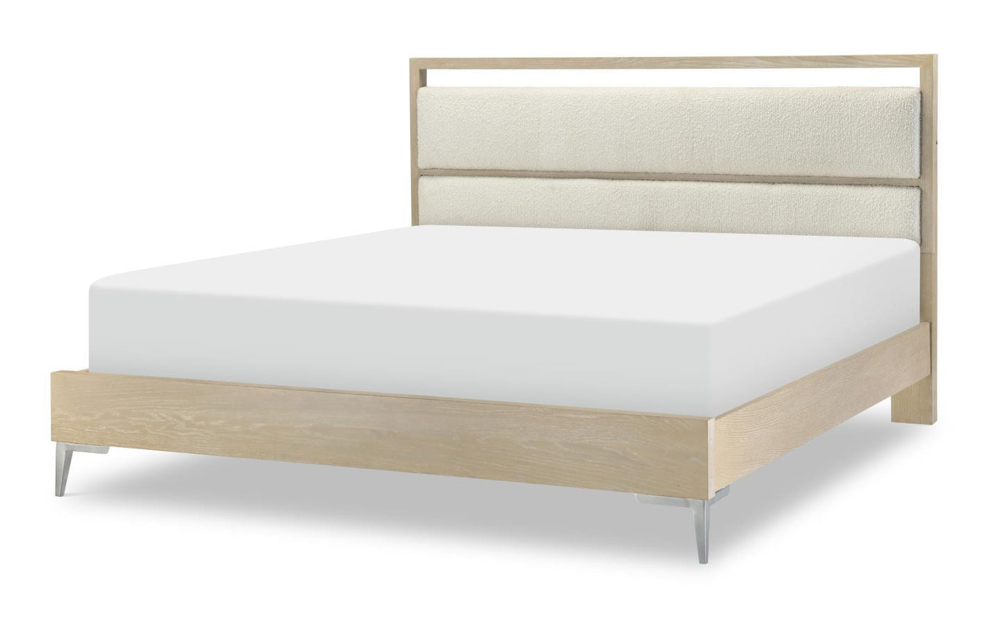 Biscayne - California King Wood Panel Footboard - Malabar With Alabaster Fronts