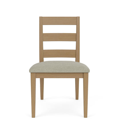 Davie - Side Chair With Upholstered Seat (Set of 2) - Light Brown