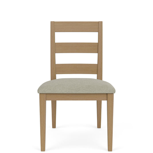 Davie - Side Chair With Upholstered Seat (Set of 2) - Light Brown