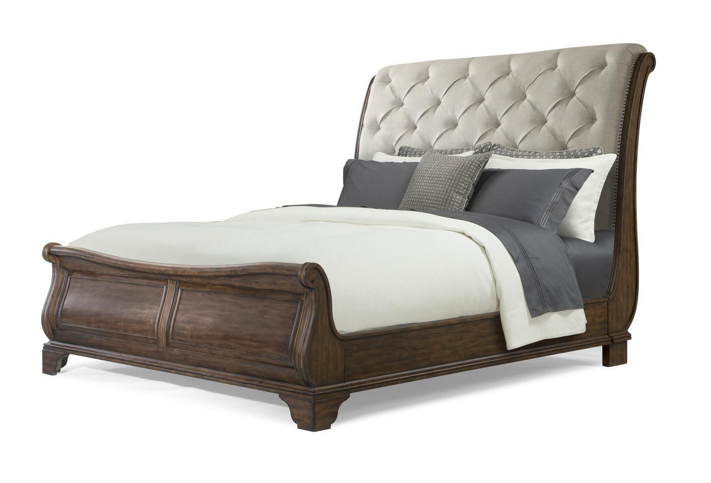 Trisha Yearwood Home - Queen Sleigh Footboard - Coffee