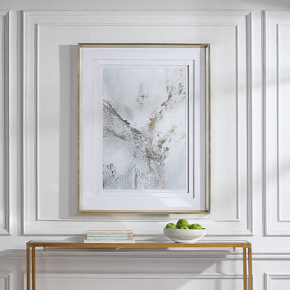 Ethos - Framed Abstract Print - Gold