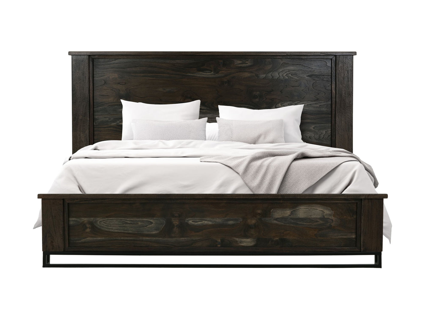 Teak - Queen Headboard - Oil Black