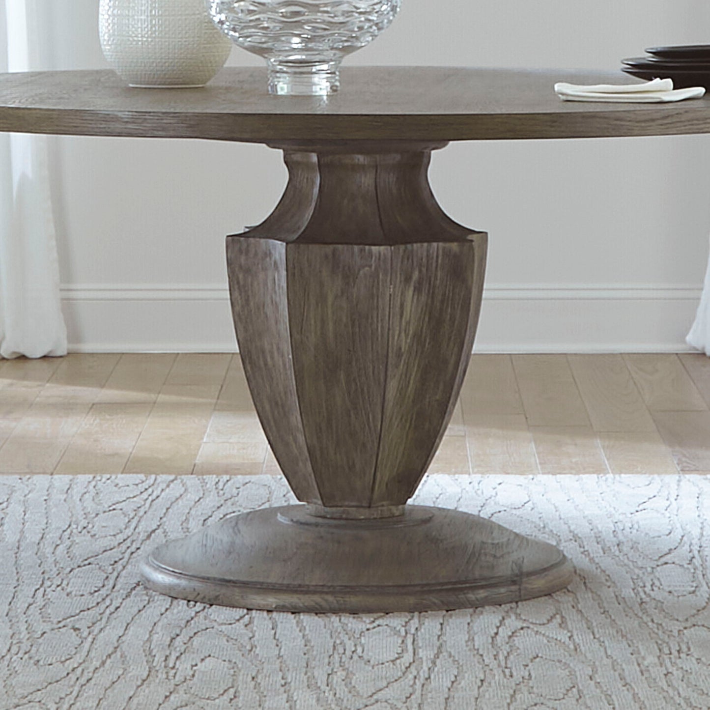 Westfield - Round Pedestal Table Base - Light Brown