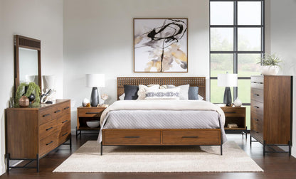 Midland - Queen / King Bed Side Rails- Warm Amber