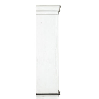 Allyson Park - Left Pier Top - Wirebrushed White / Charcoal