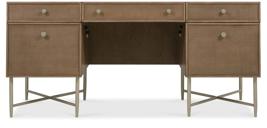 Sonnet - Sonnet Executive Desk - Dark Gray