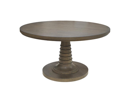 Seraphina - Round Dining Table Base - Midnight Oak